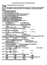 Đề cương ôn tập học kỳ I năm học 2016 - 2017